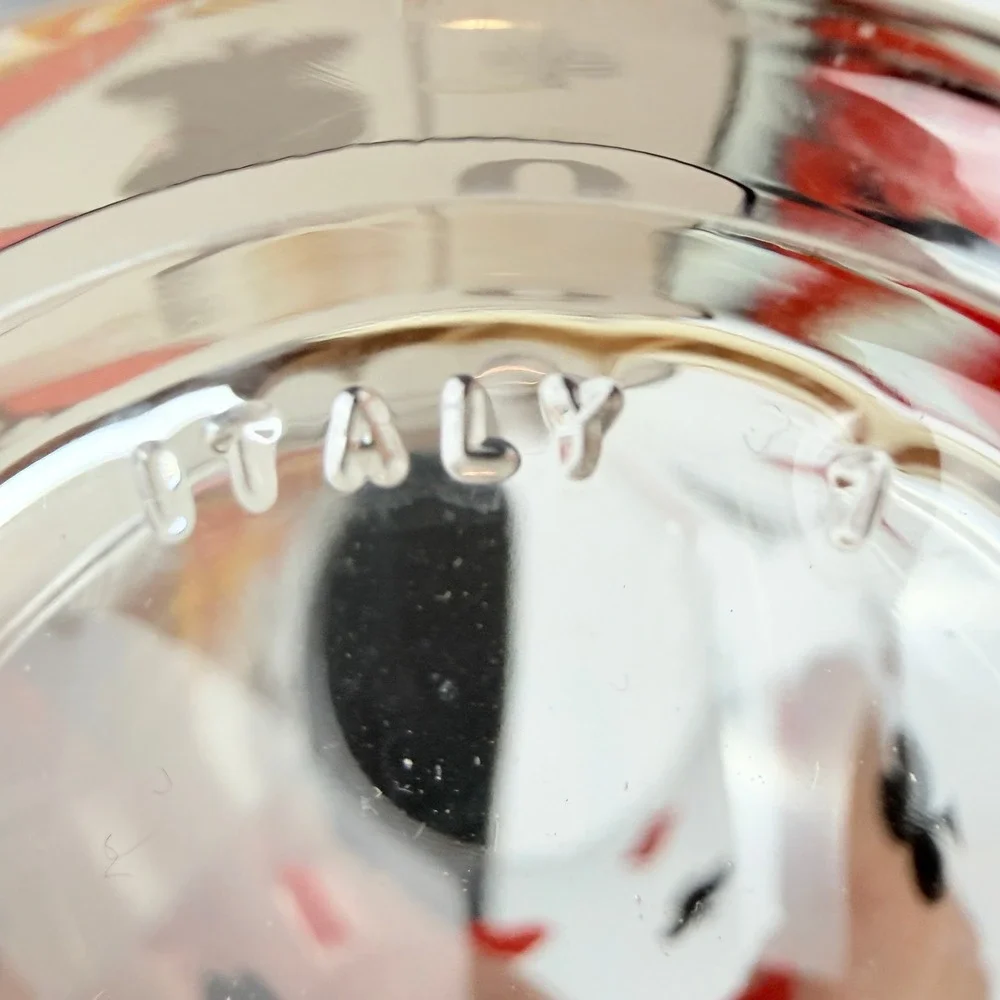 Playing‎ Card Highball Glasses Italy set of 2 King Hearts Queen Clubs 2pc 4382